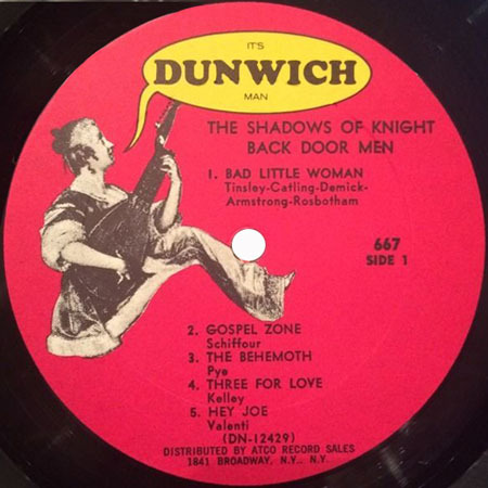 Shadows Of Knight LP Back Door Men mono label 1